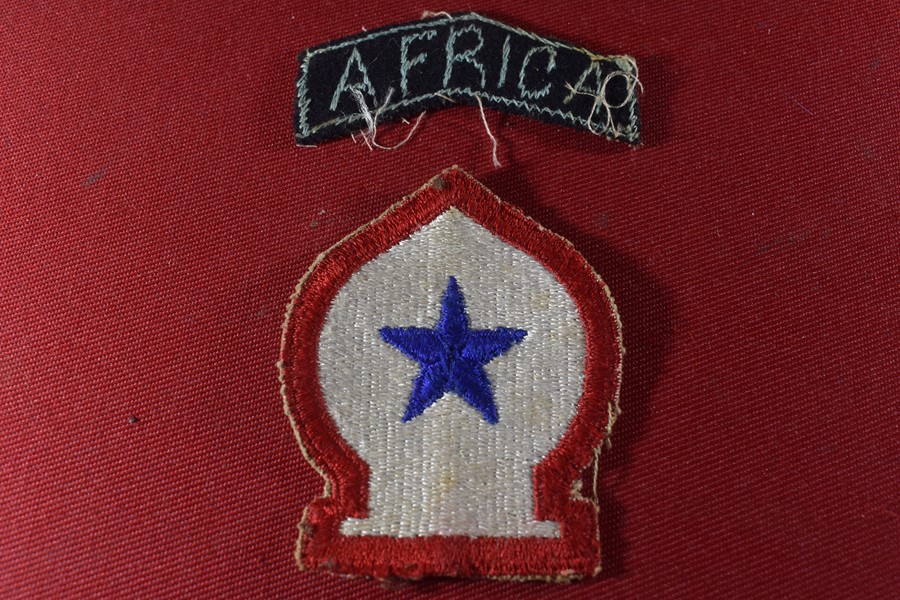 WWII US ARMY NORTH AFRICA COMMAND PATCH AND SHOULDER FLASH-SOLD